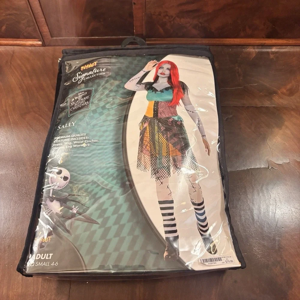 Disney Nightmare Before Christmas Sally Costume Adult Small 4-6 Spirit Deluxe - Picture 3 of 9
